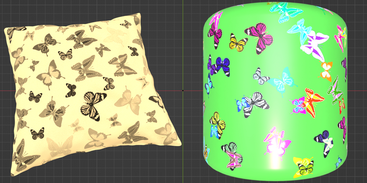 Semi-procedural Butterflies texture preview image 1